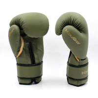 Перчатки боксерские KouGar KO900-10, 10oz, темно-зеленый
