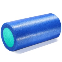 Ролик для йоги полнотелый 2-х цветный (синий/зеленый) 60х15см. (E42022) PEF60-B