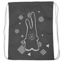 Мешок-рюкзак "Rabbit" (черный) SM-210